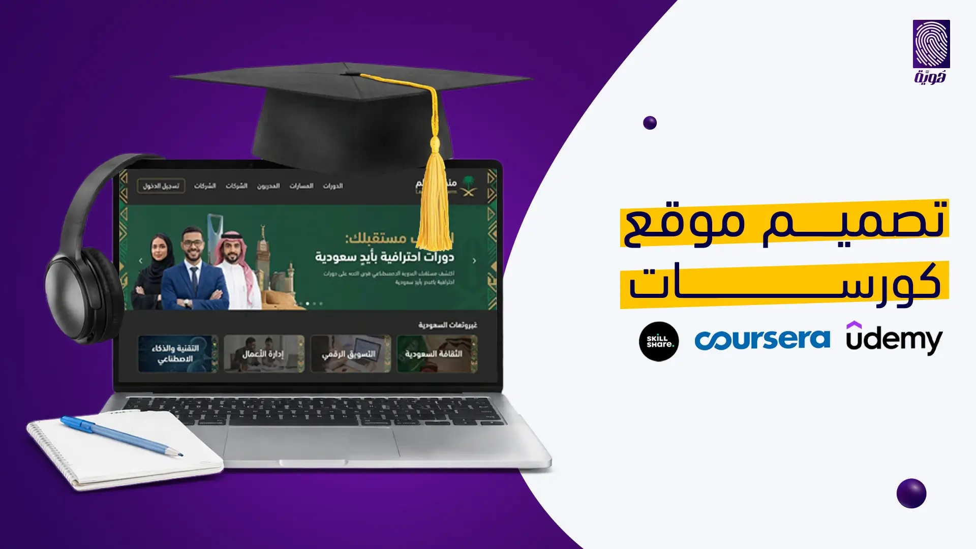 تصميم-موقع-كورسات
